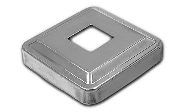 Низ стойки под трубу 20х20 мм, 66х66, высота 16 мм, полированный (AISI 304) k397 купить в Омске