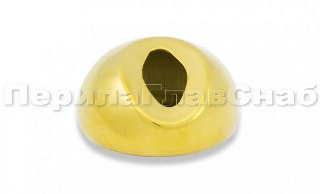 Наконечник штамп, под 30°, Ø38.1 мм, для поручня Ø38.1, золото (AISI 304) k016-88