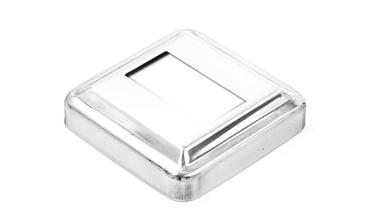 Низ стойки под трубу 40х20 мм, 66х66х0.6, высота 16 мм, полированный (AISI 304) k385-3 купить в Омске