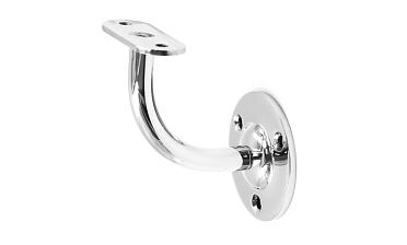 Пристенок с ложементом на плоскость, вынос 65х65, Ø60х3 мм, сварной, нержавеющая сталь AISI 304 полированная k234-5 купить в Омске