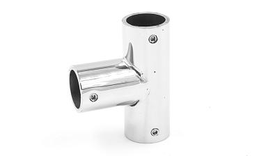 Соединитель-тройник для трубы 19 мм, нержавеющая сталь AISI 304, полированная t902 PSS купить в Омске