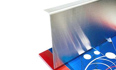 Тыльная накладка из шлифованной нержавейки на профиль т100 15.5х101 мм длина 2 м т100-10 купить в Омске