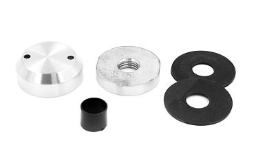 Комплект торцевого крепления несущего стекла, гайка-шайба Ø50х10х18 мм с внутренней резьбой М16, шлифованный AISI 304 k277-8 купить в Омске