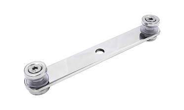 Стеклодержатель пластинчатый, под стекло 6-12 мм, полированный (AISI 201) k047-5 купить в Омске