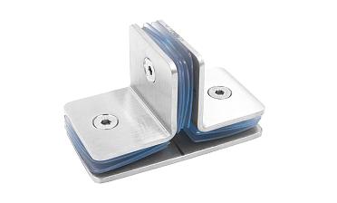 Коннектор для душевой кабины на 3 стекла шлифованный t727-2 SSS  купить в Омске