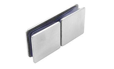 Коннектор для душевой кабины стекло-стекло 180°, 45х45, нерж 304, вырез 64 t724 SSS купить в Омске