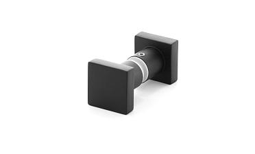 Ручка-кноб квадратная, для стекла 6-12мм, черная t669 Bl купить в Омске