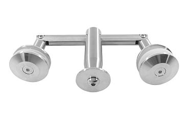 Крепление двойное с рутелями к тяге, AISI 304 k628 купить в Омске