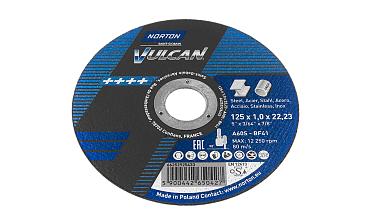 Отрезной круг 125х22х1 Нортон Вулкан Ф-0143 купить в Омске