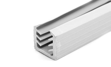 Уплотнитель в поручень с пазом 24х24 для стекла 8мм или триплекса 4+4, EPDM (палки 3 м) СЕРЫЙ Фk309-G купить в Омске