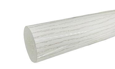 Пластиковый поручень текстурный, цвет белый, Ø49мм, длина 4м k893-2 купить в Омске