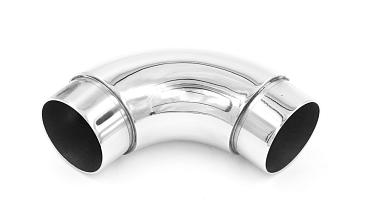 Отвод поручня под Ø38.1х1.5 мм, 90°, литой, полированный, со вставками, (AISI 201) k059-3 купить в Омске