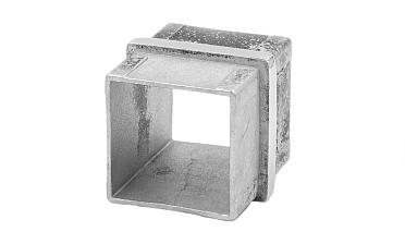 Соединитель для поручня 40х40 мм, полированный, (AISI 304) k368 купить в Омске