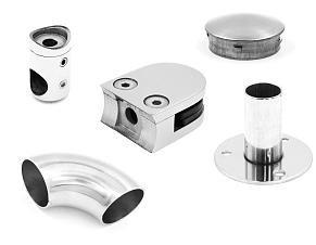 Комплектующие для лестниц, перил и ограждений AISI 316 купить в Омске