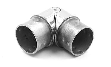 Поворот литой, шарнирный под Ø42.4 мм, полированный, AISI 304 k273 купить в Омске