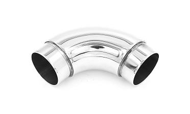 Отвод поручня под Ø38.1х110х1.5 мм, 90°, литой, полированный 600 Grit, с двумя установочными кольцами, (AISI 316) k059-4 купить в Омске