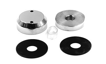 Комплект торцевого крепления несущего стекла, полированный, литой. AISI 304 k277-6  купить в Омске