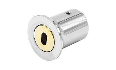 Держатель трубы 19 мм, полированный, латунь-хром, стена-труба t907 PC купить в Омске