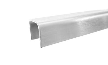 Профиль П-образный, L=2000 мм, t=1.5 мм, для стекла 16 мм, шлиф. (AISI 304) Ф-0456 купить в Омске