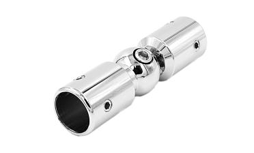 Соединитель трубы 19 мм, шарнирный, нержавеющая сталь AISI 304, полированная t915 PSS купить в Омске