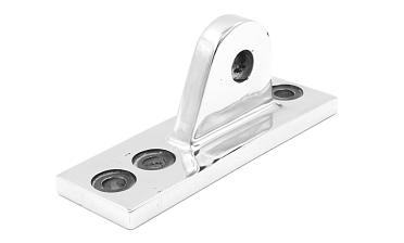 Крепление ванты(тяги) козырька к стойке алюминиевого фасада, AISI 304,литое,полированное, k610 купить в Омске