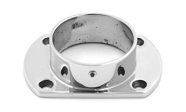 Фланец укороченный, литой, полированный, для трубы Ø50.8 мм, полированный, (AISI 304) k094 купить в Омске