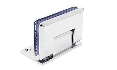 Петля для душевой кабины стена-стекло 90° 90х55 мм латунь-хром, полированная t305 PC купить в Омске