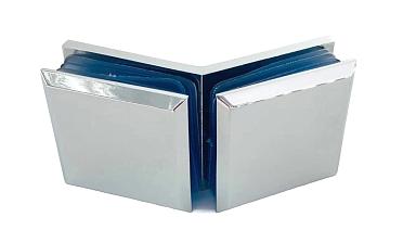 Коннектор для душевой кабины стекло-стекло 135°, 45х45, цинк , вырез 71 t736 PZn купить в Омске