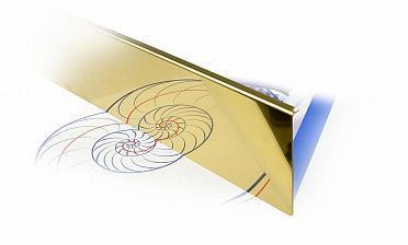 Накладка под золото (тыльная/лицевая) 2000 мм на профиль k601, для стекла 10-12 мм k601-10-88 купить в Омске