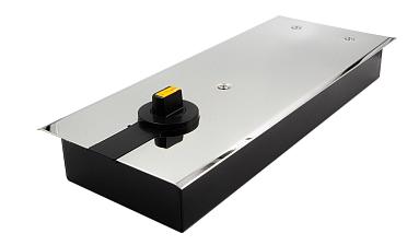 Доводчик для стеклянной двери до 100 кг EN4, напольный, 500 тыс, циклов, нержавеющая сталь AISI 304, полированная t184-3 PSS  купить в Омске