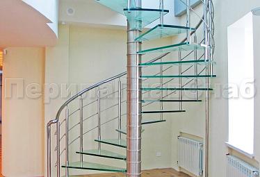Стеклянные лестницы купить в Омске
