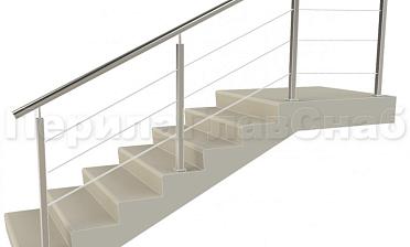 Заполнение из 3ми тросиков (тросик в оболочке) + наконечник для крыльца купить в Омске