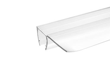 Уплотнитель для стекла 8мм, прозрачный, 90°, стекло-стекло 2,2 м., длина уса 17 мм t215-2 купить в Омске