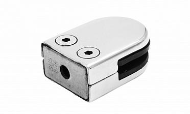 Стеклодержатель штампованный, под стекло 8 мм (4+4 мм), на плоскость 40х22х53 полированный (AISI 304) k039 купить в Омске