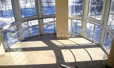 Ригельное ограждение для панорамных окон купить в Омске