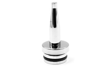 Наконечник палец (солдатик) с системой фиксации из алюминия в стойке Ø38.1х1.5 мм, полированный, нержавеющий (AISI 304) k041-2 купить в Омске