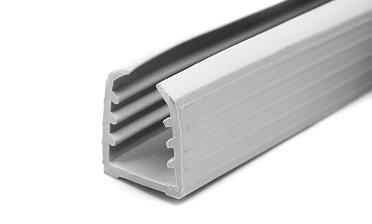 Уплотнитель в поручень с пазом 24х24 для стекла 8+8мм, EPDM (палки по 3м) СЕРЫЙ Фk303-G купить в Омске