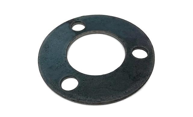 Фланец стойки 38/75 х 3 мм, 3 отв х М10 х 20, черный металл k116-38-3