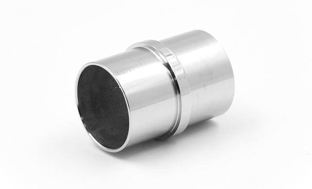 Соединитель трубы Ø38.1 с насечками, полированный, (AISI 316) k086-3