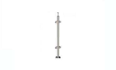 Стойка круглая Ø38.1: 4 штамп. стеклодержателя, полированная, высота 950 мм (AISI 201) k728 купить в Омске