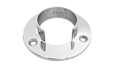 Фланец для трубы Ø48.3 мм, под 3 самореза 6.8 мм, литой, полированный, (AISI 304) k238-3 купить в Омске