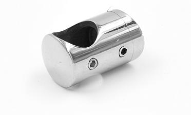 Ригеледержатель на стекло 8 мм, Ø16 мм, полированный, литой (AISI 304) k019 купить в Омске