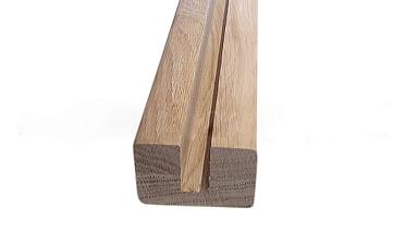 Дубовый поручень 60х40 некрашеный С ПАЗОМ, Премиум Ф-1221 купить в Омске