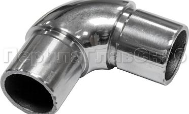 Отвод трубы Ø25.4 мм с установочными кольцами, полированный (AISI 304) k325 купить в Омске