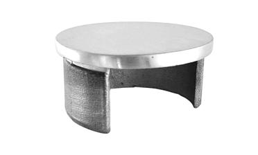 Заглушка для поручня с пазом Ø48.3 мм 4х39 мм шлифованная (AISI 304) k235-2 купить в Омске