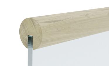 Поручень деревянный из Дуба Ø50мм С ПАЗОМ, премиум Ф-1163 купить в Омске