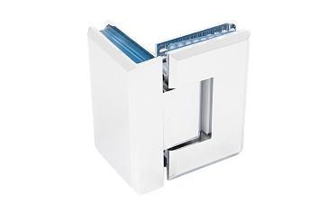 Петля для душевой кабины стекло-стекло 90° 90х55 мм полированный  t304 PSS купить в Омске