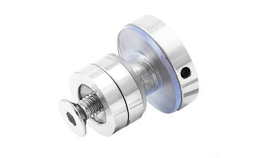 Крепление трека к стеклу AISI 304 шлифованное t449 SSS  купить в Омске