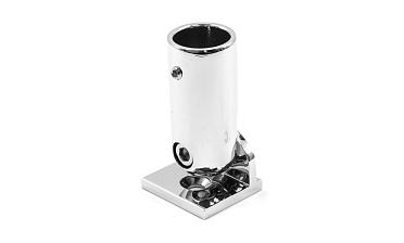 Соединитель труба-стена 19 мм, шарнирный, латунь, полированная t916 PС купить в Омске