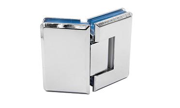 Петля для душевой кабины стекло-стекло 135° 90х55 мм цинк, полированная t302 PZn купить в Омске